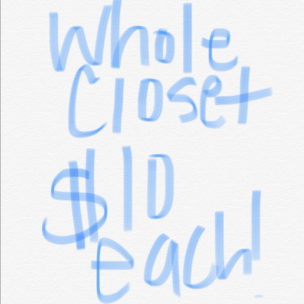 Everything in closet $10